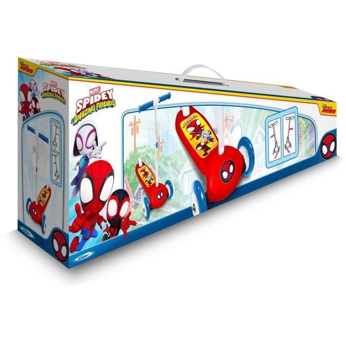 STAMP - Patinete de três rodas com direção - Homem-Aranha