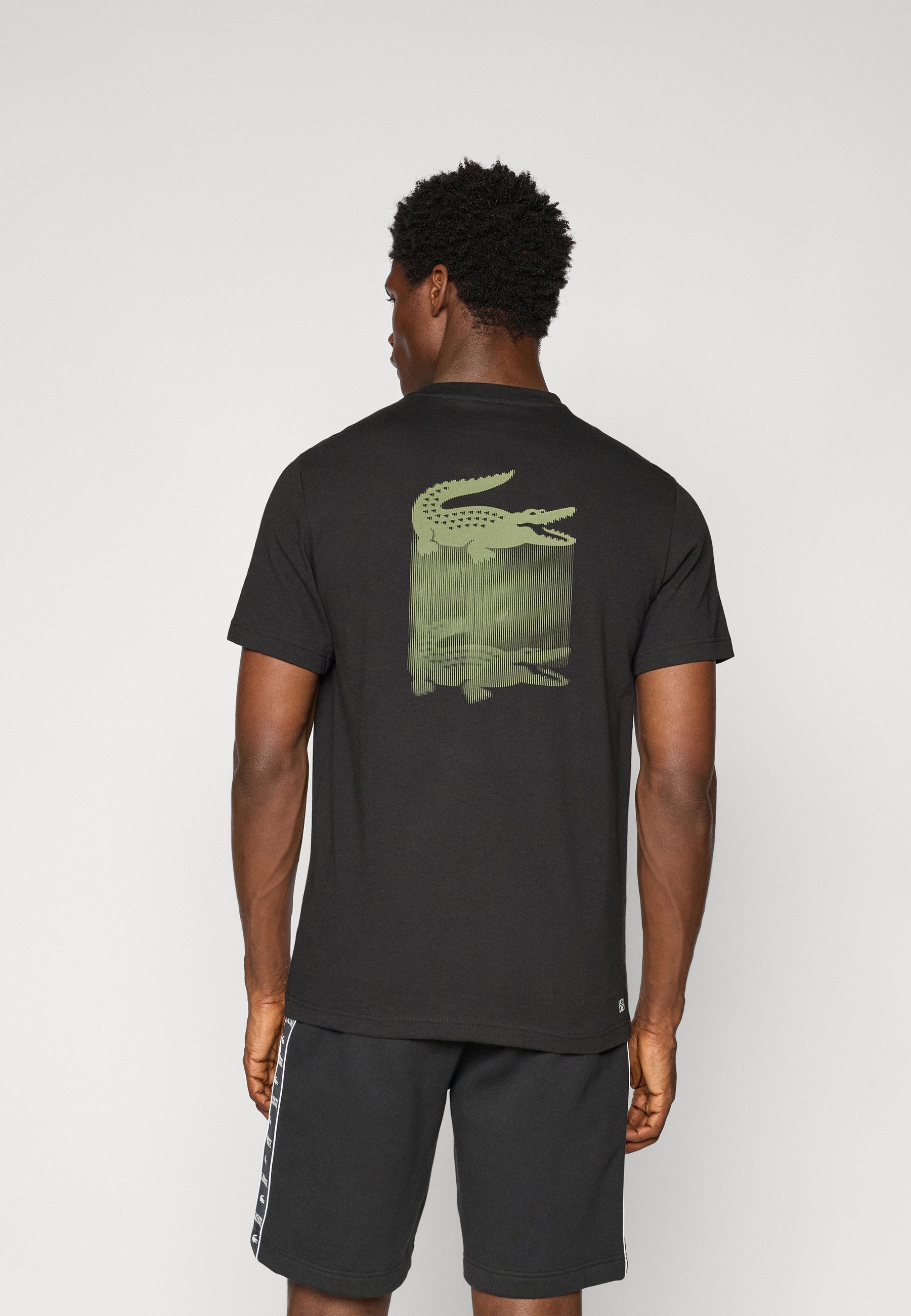 Lacoste Sport FADING - Sport T-shirt - zwart
