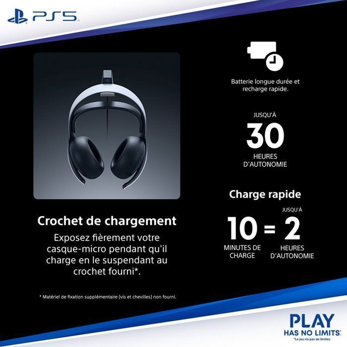 Casque-micro sans fil PULSE Elite - Midnight Black