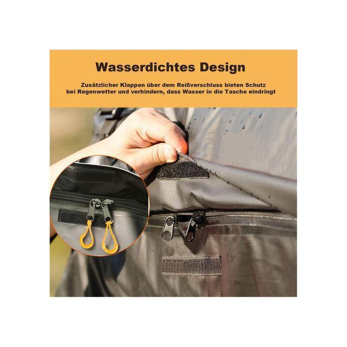 DEVENIRRICHE Box da tetto pieghevole impermeabile da 425 litri - 95x95x46 cm Borsa da tetto per auto e SUV