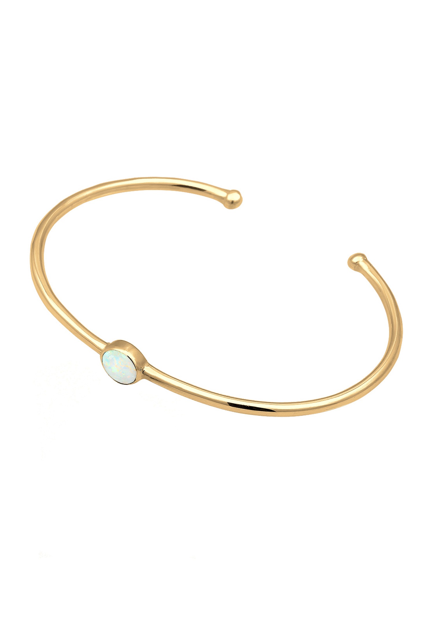Elli Armreif Bangle Synthetischer Opal Trend 925 Silber