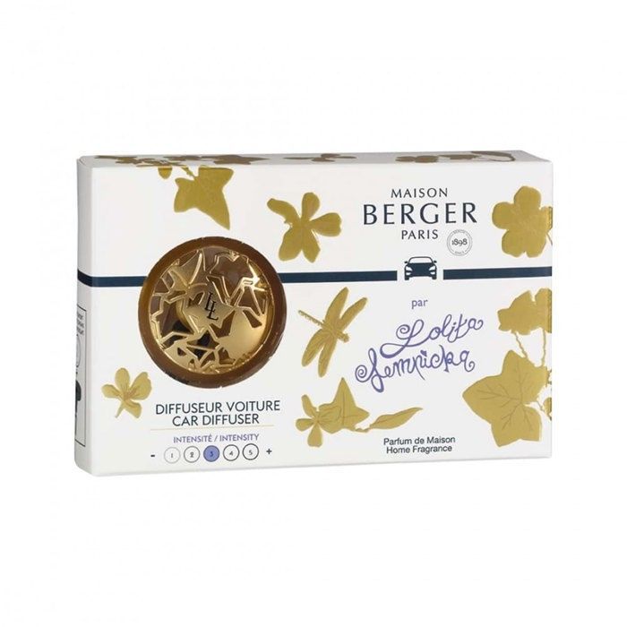 Difusor de lámpara Berger para coche Lolita Lempicka, oro satinado