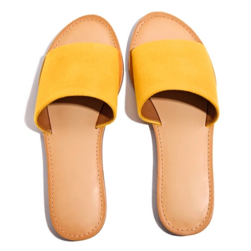 Ciabatte da donna in stile moda europea, scarpe basse da esterno, pantofole sexy da donna, comode e casual, sandali antiscivolo da donna