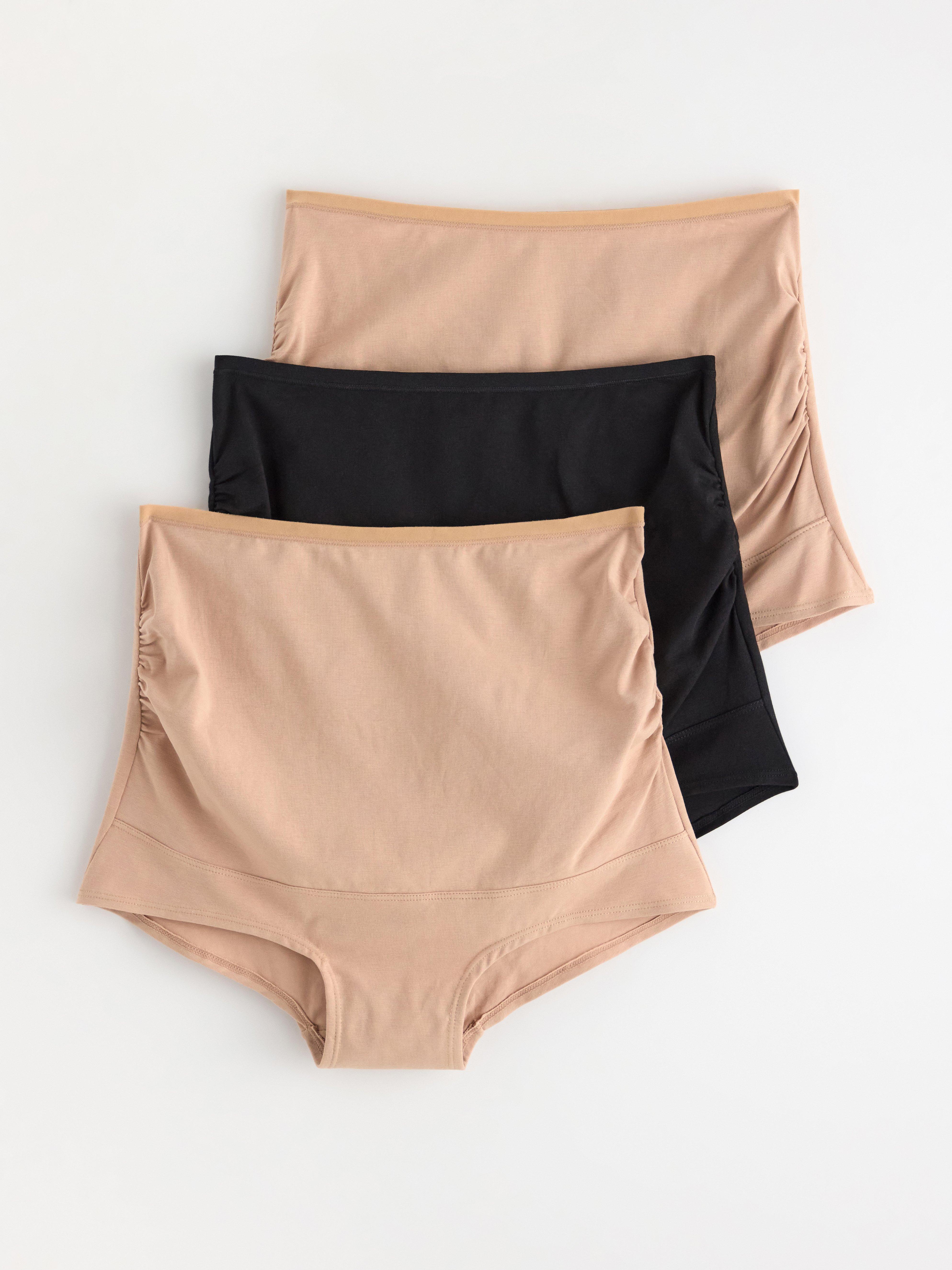 Braguitas premamá (paquete de 3) color beige