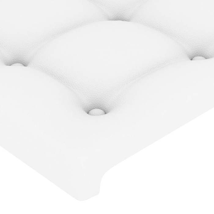 vidaXL LED Headboard Bedroom Furniture Double Bed Accessory Interior Bed Frame Headboard White 3121715