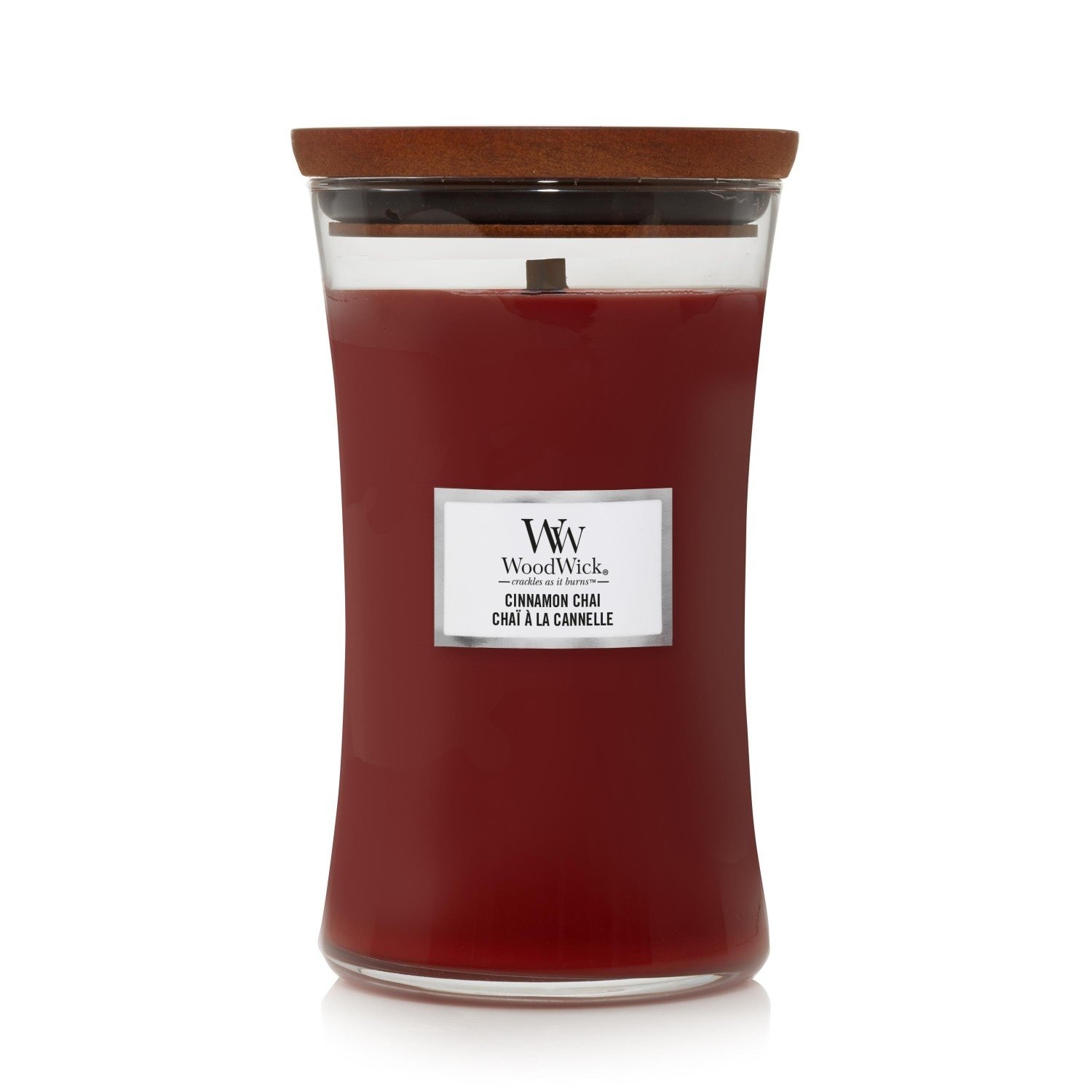 WoodWick mirisna svijeća s okusom cimeta i čaja - 610 g