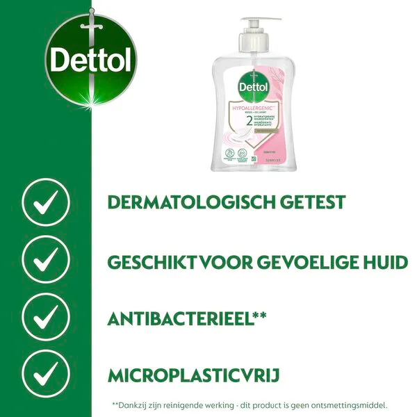 Gel de spălare antibacterian Dettol pentru piele sensibilă<br>250 ml