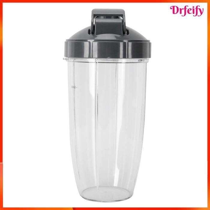 Blender accessory - AKOZON - Blender cup with stainless steel cross blade - Flip-top lid - Leak-proof seal - BPA-free ABS