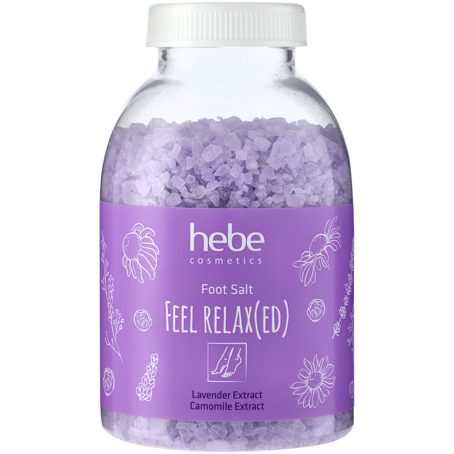 Soľ na nohy Hebe Cosmetics Feel Relax (ed.)