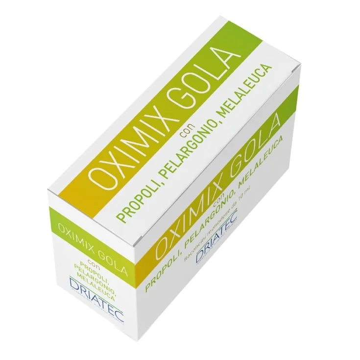 DRIATEC Oximix para a garganta 10 frascos de 10 ml Para o bem-estar do trato respiratório