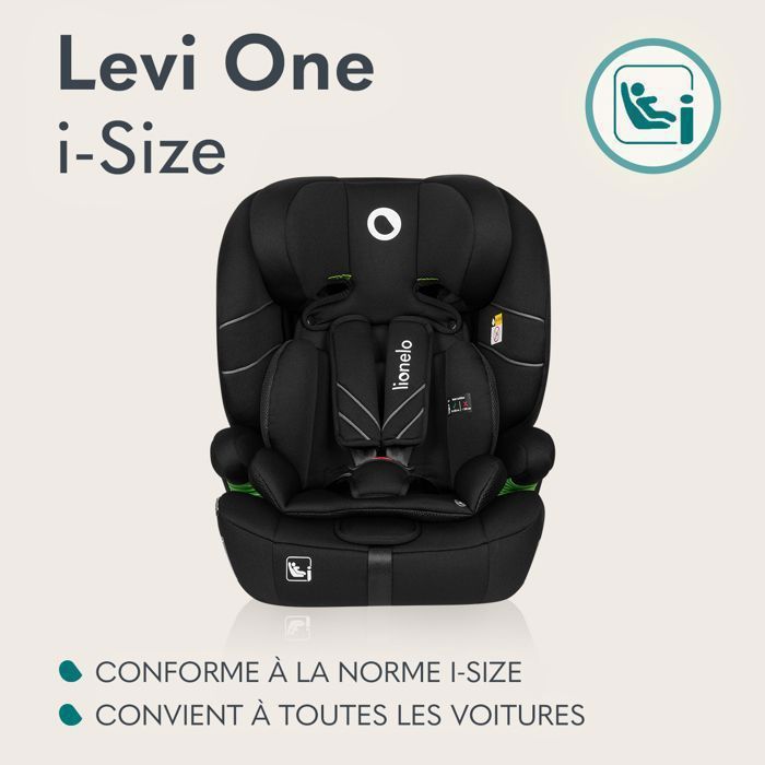 Siège auto évolutif LIONELO Levi One i-Size - Rosa - 76-150 cm - Gruppo 1/2/3