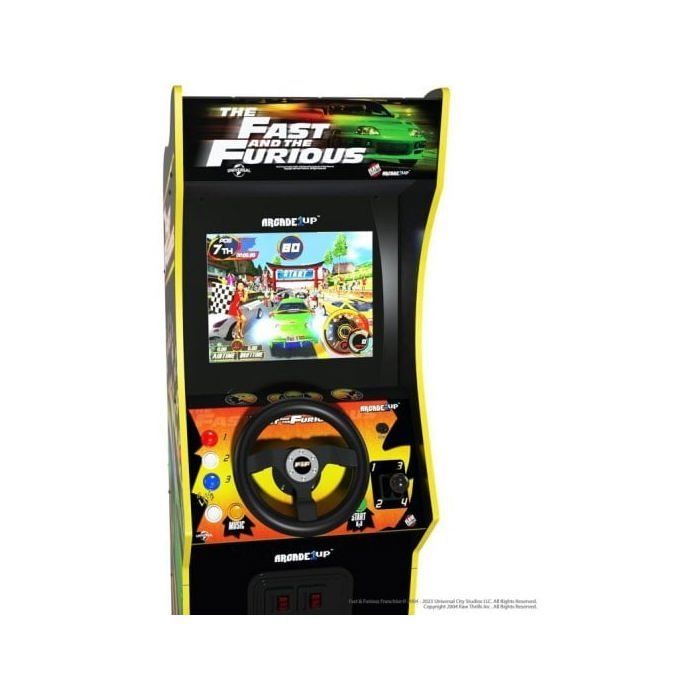 Arcade1Up Arcade Machine - The Fast & The Furious Deluxe with 4 games included