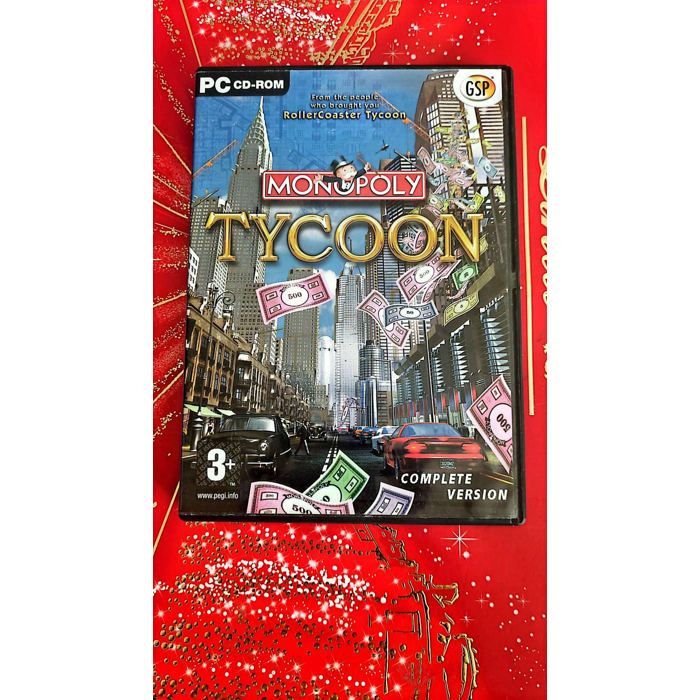 Monopoly Tycoon – Jeu PC CD-ROM – Gestion / Simulation Économique – Atari / GSP – Version Française Complète