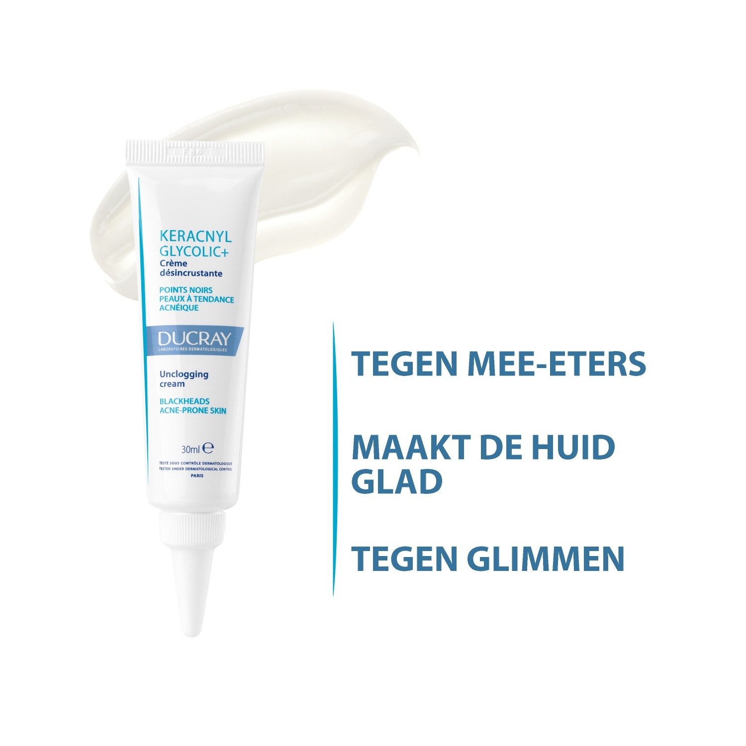 Ducray krema protiv prištića Keracnyl za uklanjanje akni - 30 ml