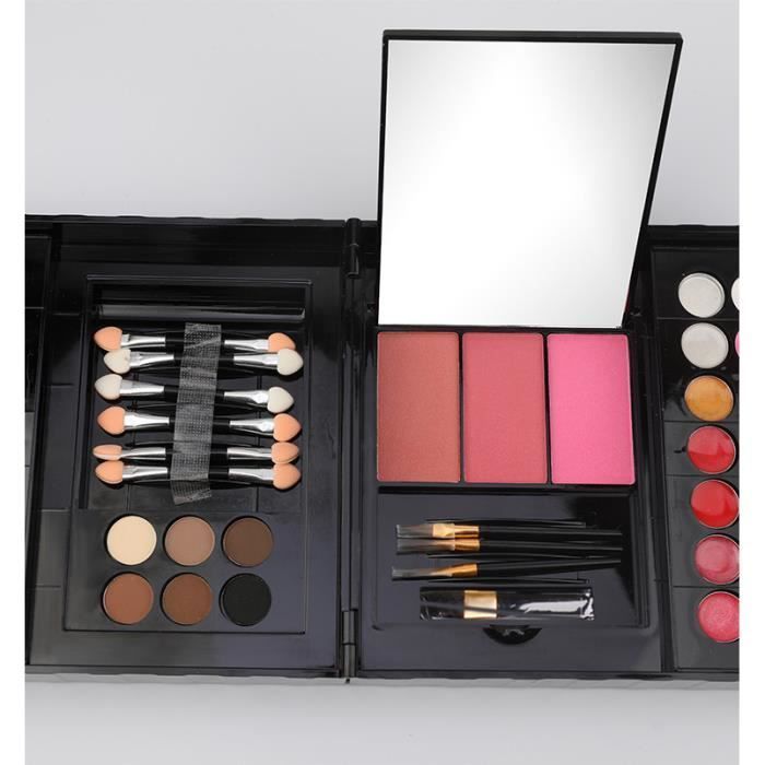 177 Couleur-Boîte de maquillage multifonctionnelle, outils de beauté, pinceau, rouge à lèvres, fard à barrage