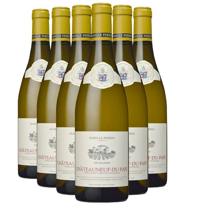 Famille Perrin Châteauneuf-du-Pape Les Sinards 2024 - Vin Blanc de la Vallée du Rhône (6x75cl)