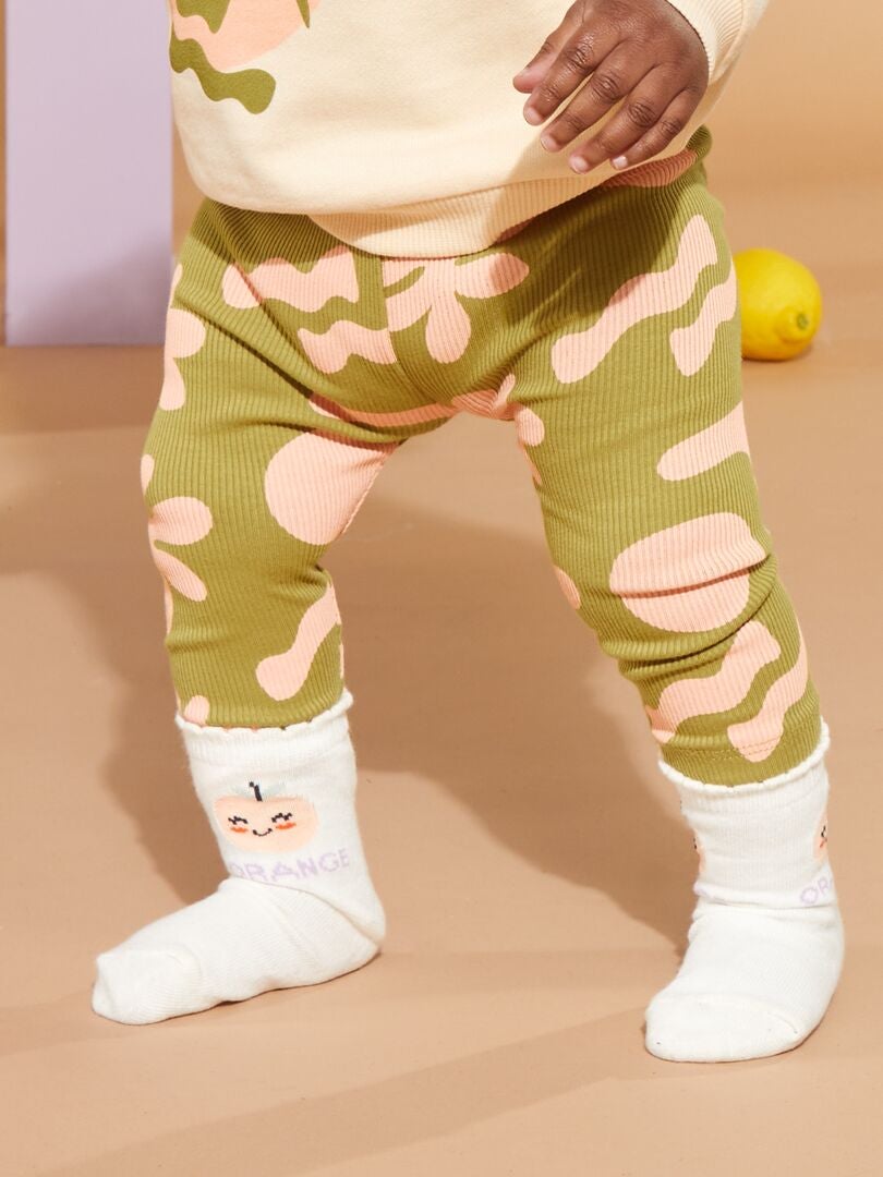 Bedrukte leggings - Grafik Edition - GROEN