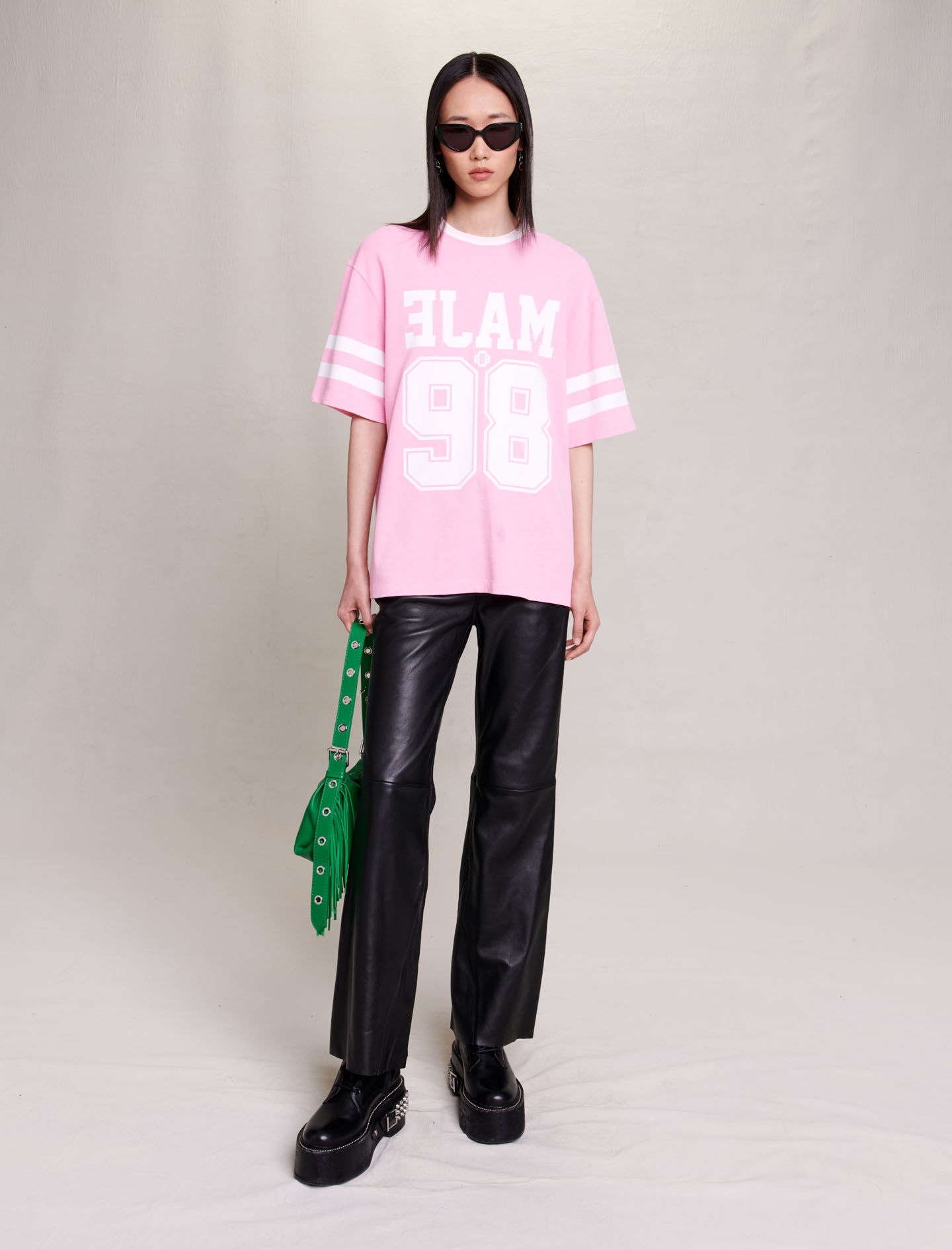 Oversized T-shirt - Roze