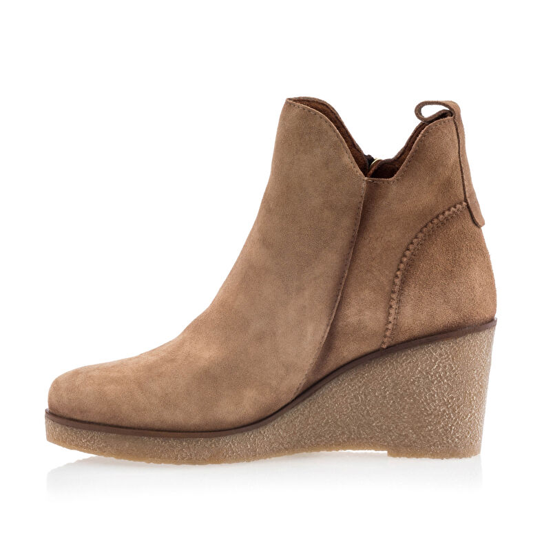 Beige dameslaarzen / enkellaarzen