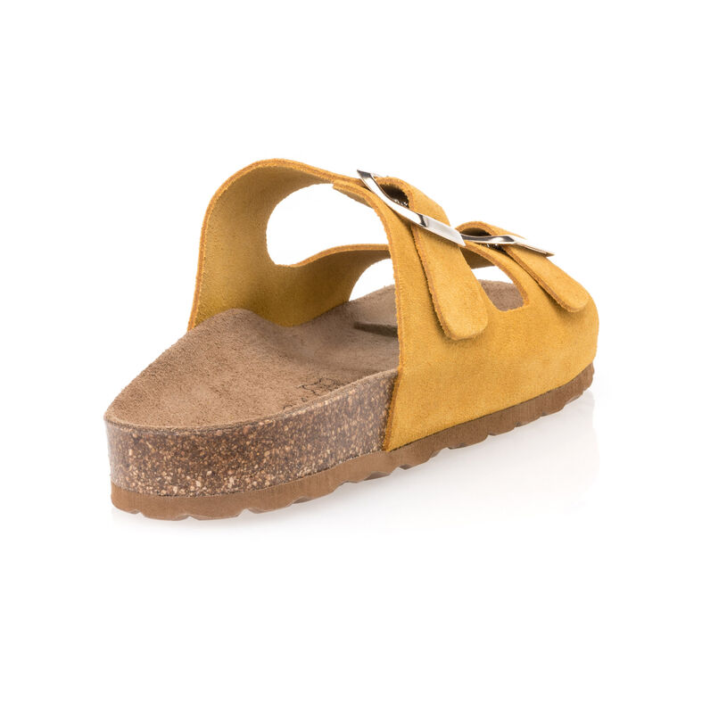 Gelbe Damensandalen / Zehenfreie Schuhe