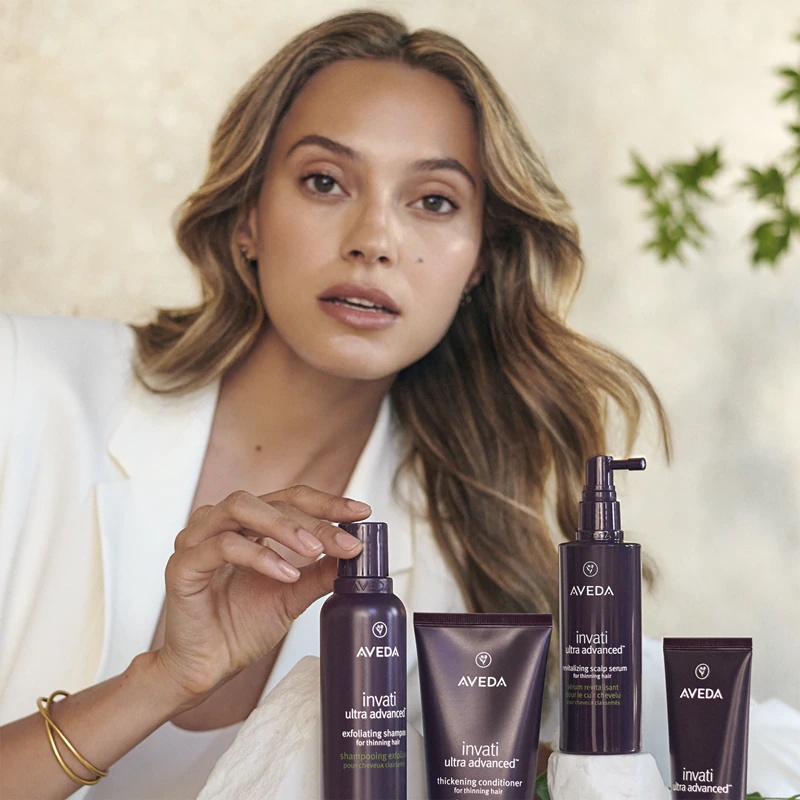 Aveda Invati Ultra Advanced™ tankinamasis kondicionierius. Intensyvus kondicionierius silpniems ir slenkantiems plaukams.