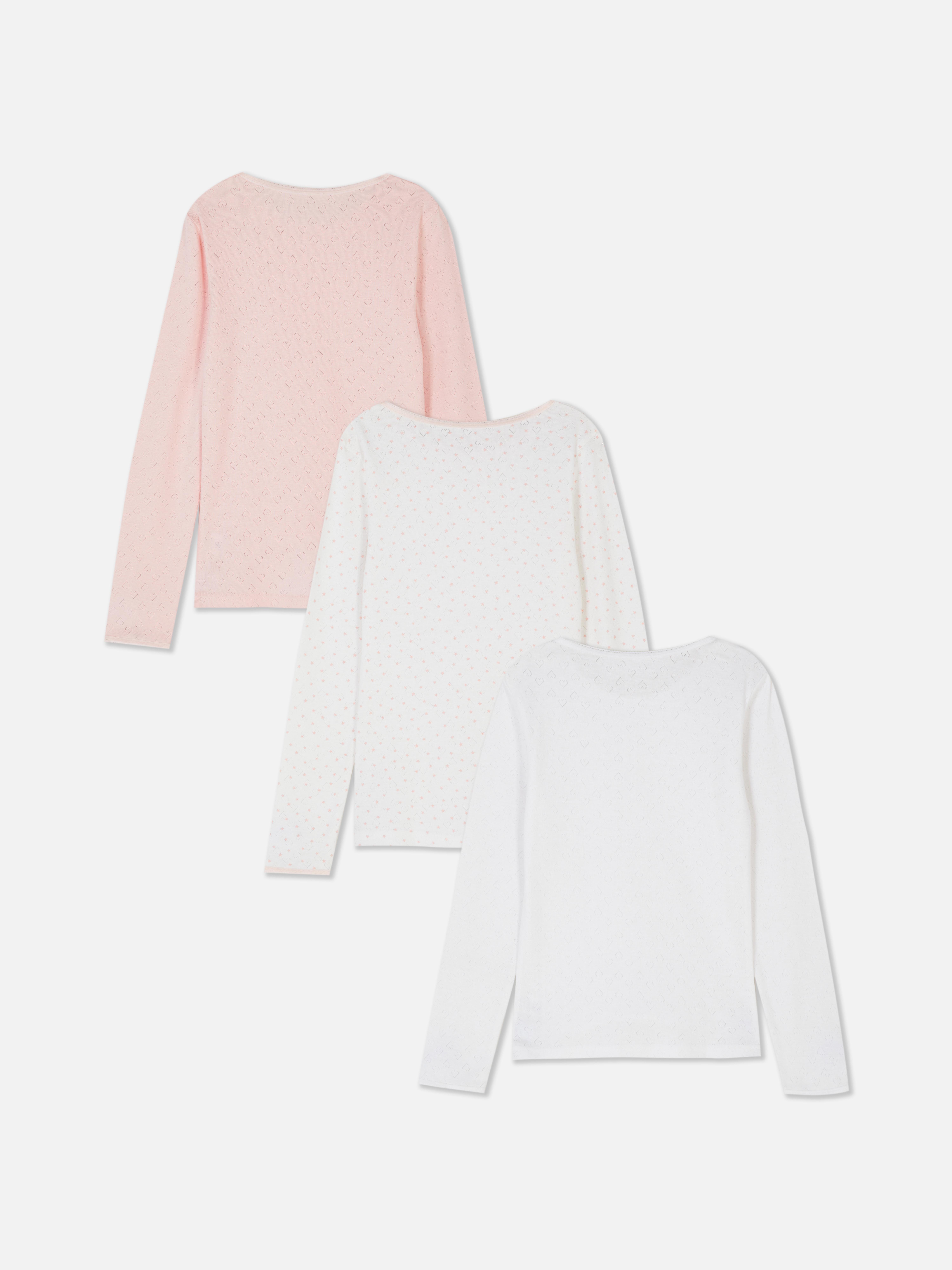 Langärmlige Thermoshirts, 3er-Set Ein Set aus drei langärmligen Oberteilen mit Thermofutter