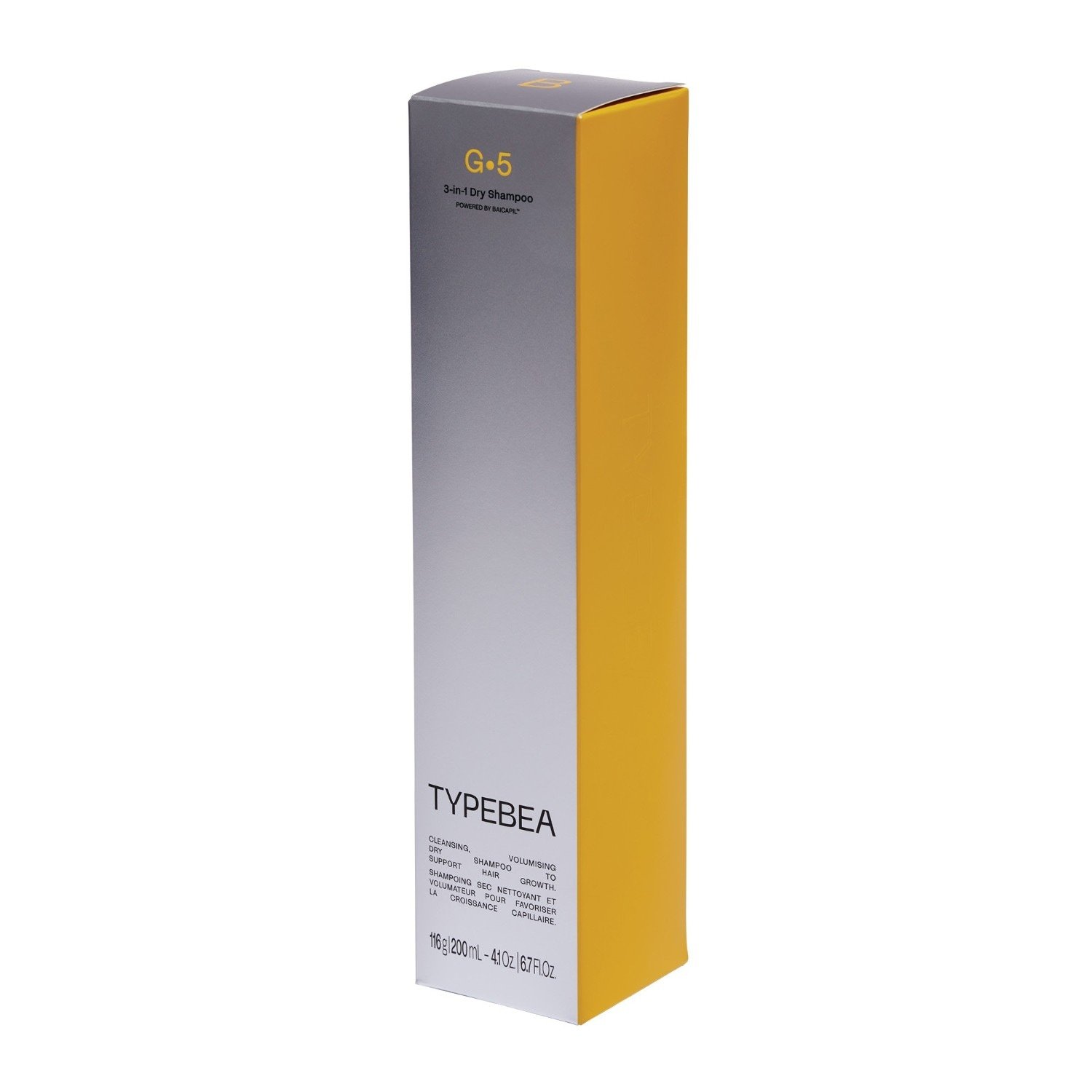 Suchý šampón TYPEBEA G•Line G5 3 v 1 suchý šampón – 76 ml