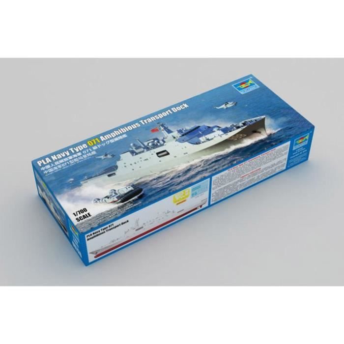 Modelo de barco - TRUMPETER - Marinha do PLA Tipo 071 - 140 peças - Uma cor
