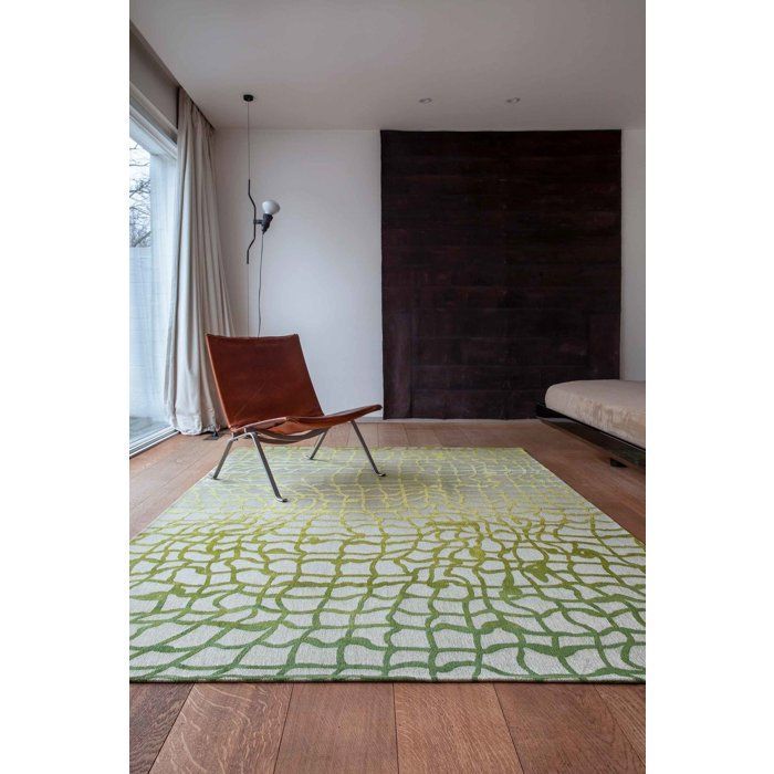 Tappeto contemporaneo Dedalo design - Mad Men - Verde Repubblica - 170 x 240 cm