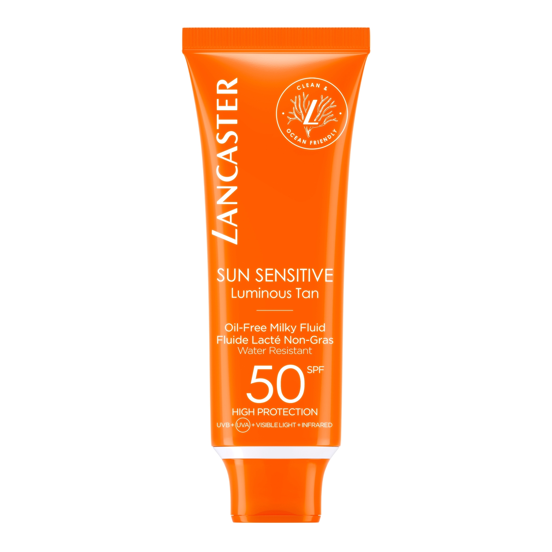 Fluid lăptos fără ulei pentru piele sensibilă la soare SPF50 50 ml - Lancaster
