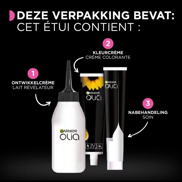 Garnier Olia 5.0 šviesiai rudi ilgalaikiai plaukų dažai