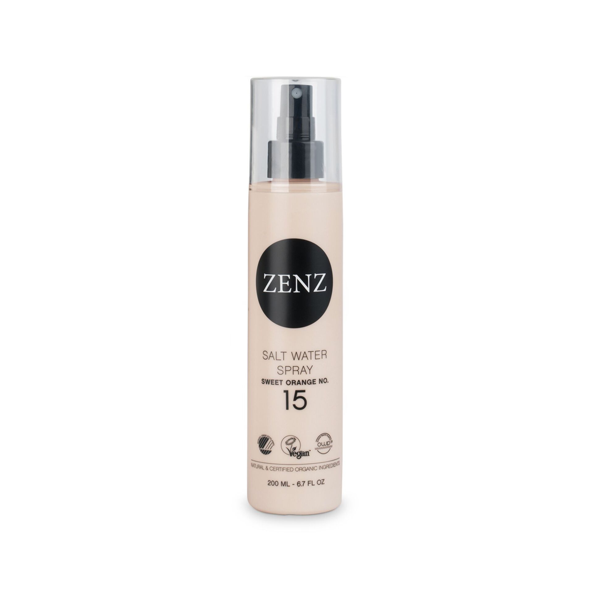 Sūraus vandens purškiklis „Saldžiojo apelsino“ Nr. 15, 200 ml – „Zenz Organic“