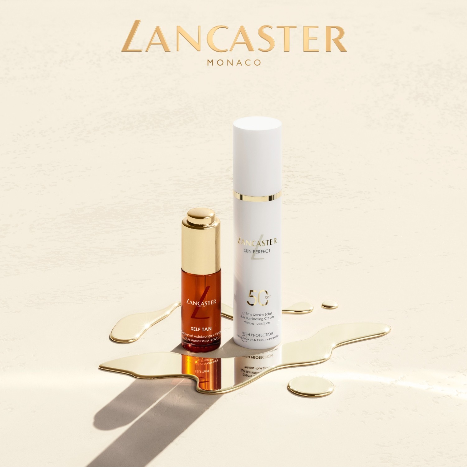 Samoopaľovacie kvapky Lancaster pre tvár spálenú slnkom – 15 ml