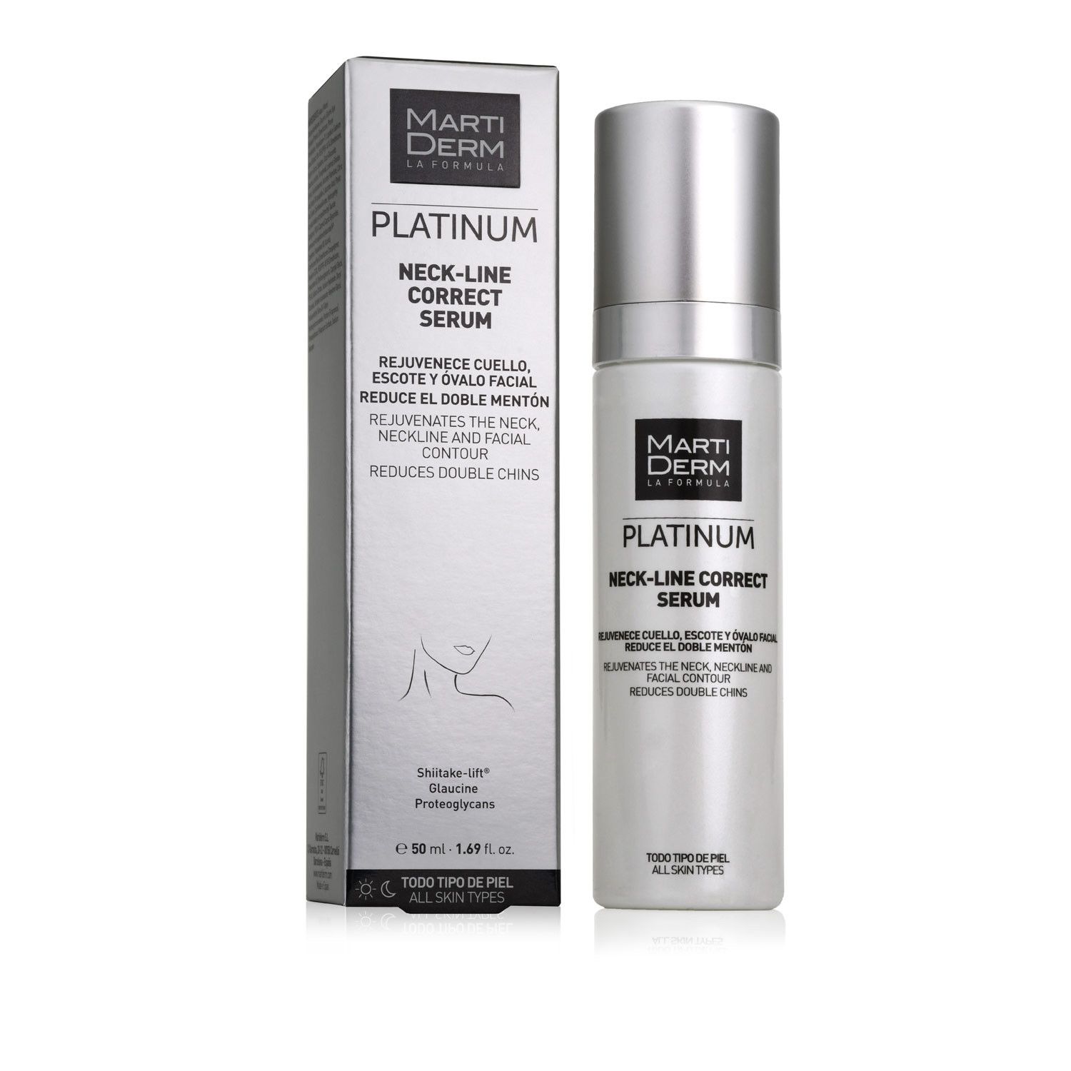 Platinasti serum za vrat Parapharmacy kozmetika za obraz