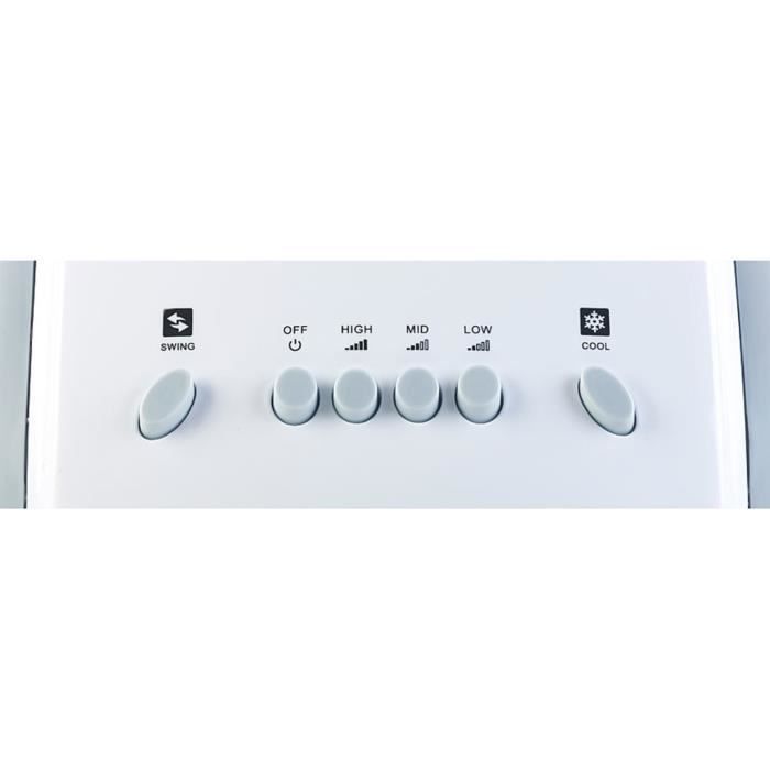 Rafraîchisseur d'air - SICHLER - LW-420.w - 75W - Blanc - Plastique