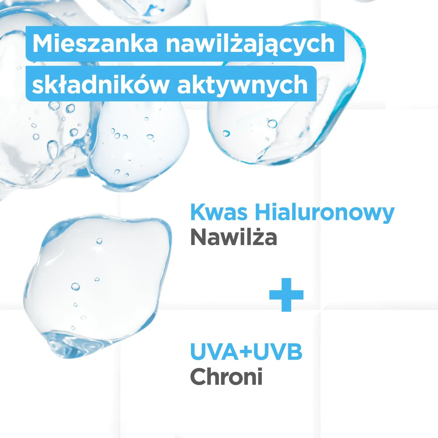 Mixa Nawilżający Krem do twarzy SPF50 z kwasem hialuronowym przeciw przesuszeniom