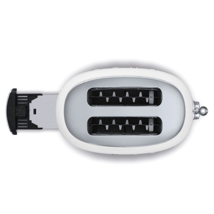 Torradeira Smeg de 2 fatias, 950 W, branca - tsf01wheu
