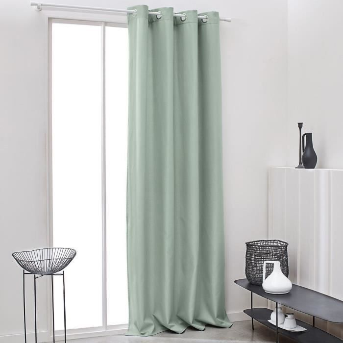 Cortina térmica lisa TODAY Essential - 140 x 240 cm - Celadón