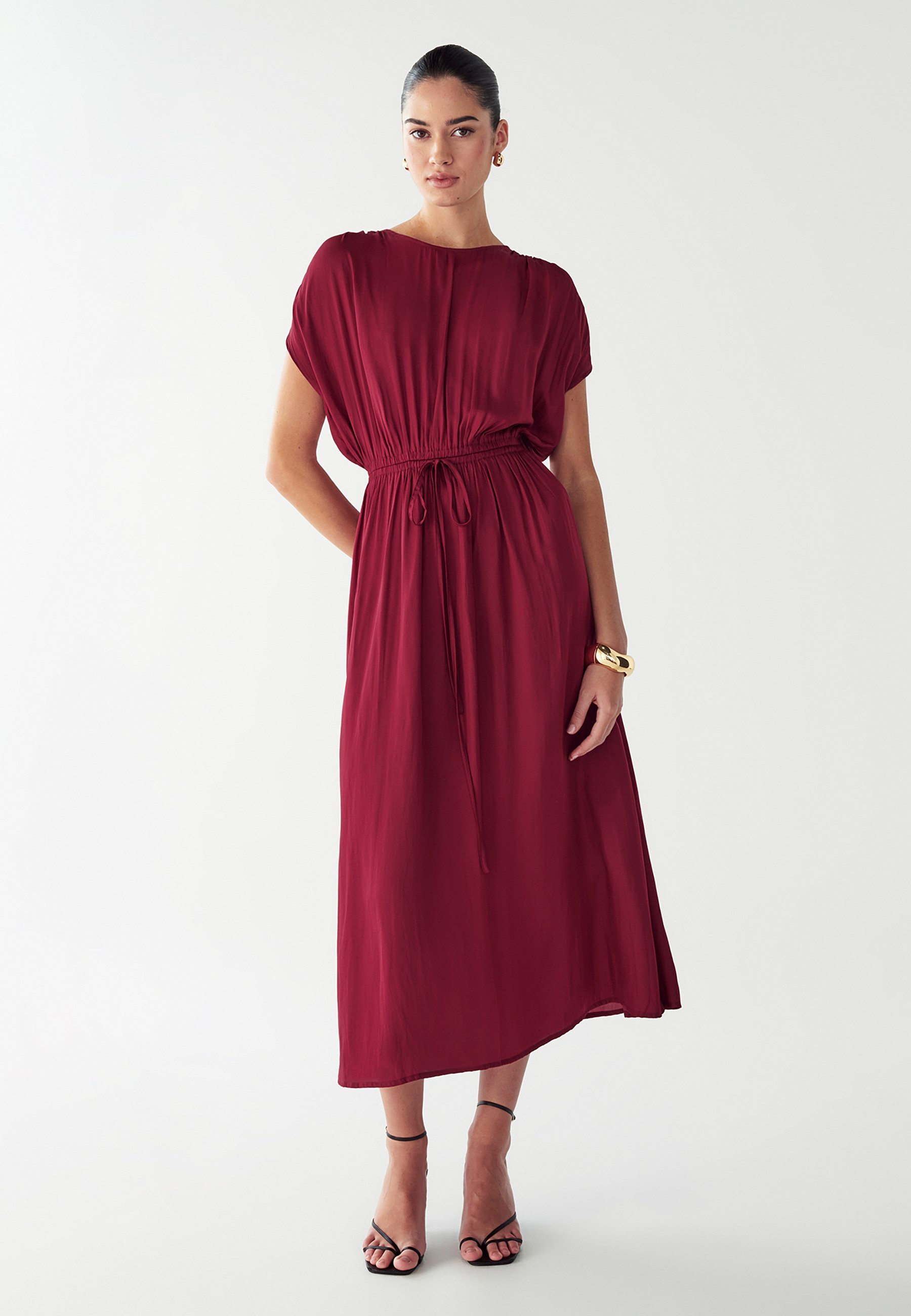 WILLA CAROL MIDI - Dagjurk - bordeauxrood