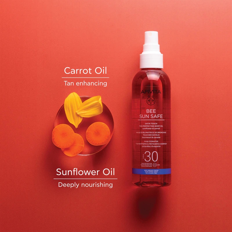 Apivita Bee Sun Safe Satin Touch eļļa SPF30