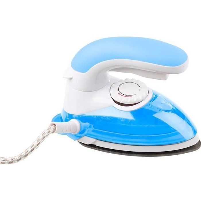 Fer à repasser de voyage - SICHLER HAUSHALTSGERATE - 2 en 1 - 800 W - Bleu