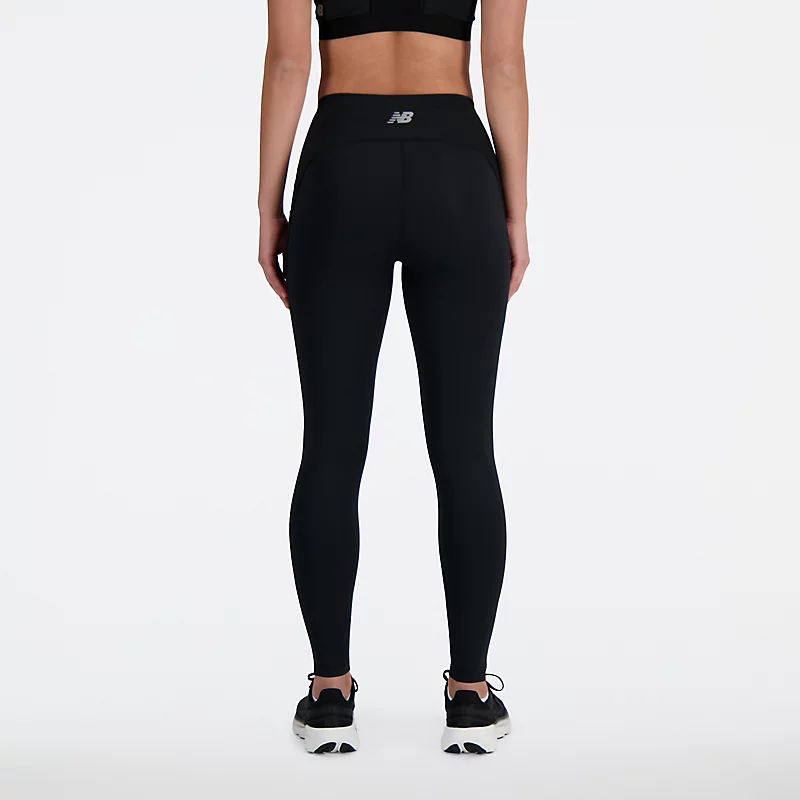 NB Sleek Pocket High Rise Leggings für Damen, 27 Zoll, Schwarz