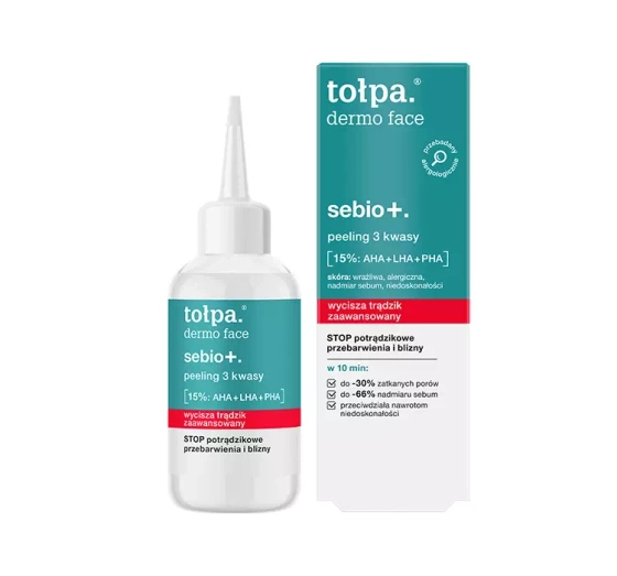 Tołpa Dermo Face Sebio  peeling 3 kwasy AHA   LHA   PHA 50ml