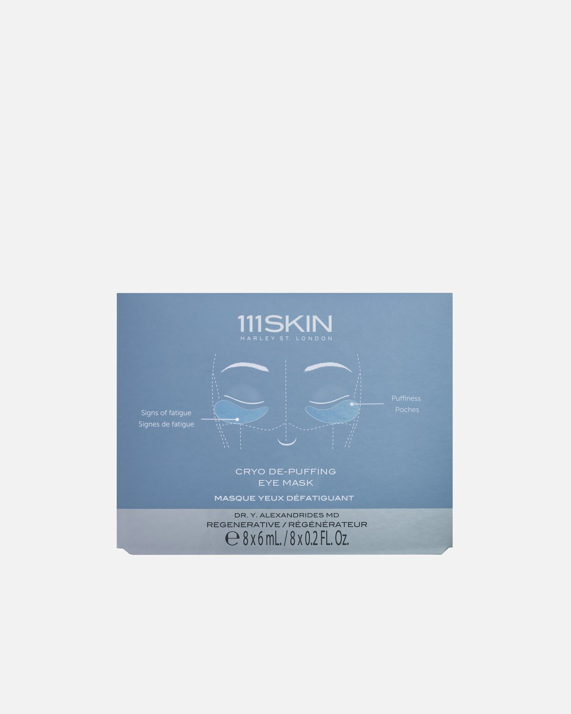 Caja de mascarillas descongestionantes para ojos 111Skin Cryo - 48 ml