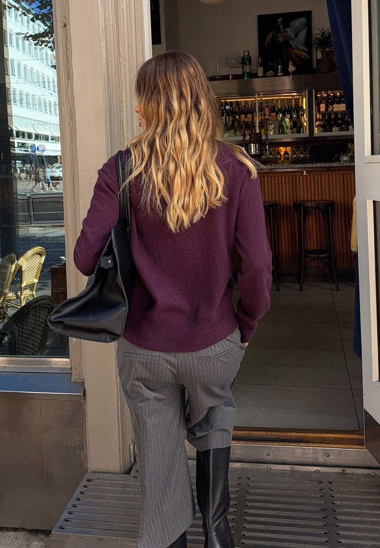 NA-KD ROUND NECK - Svetr - purple