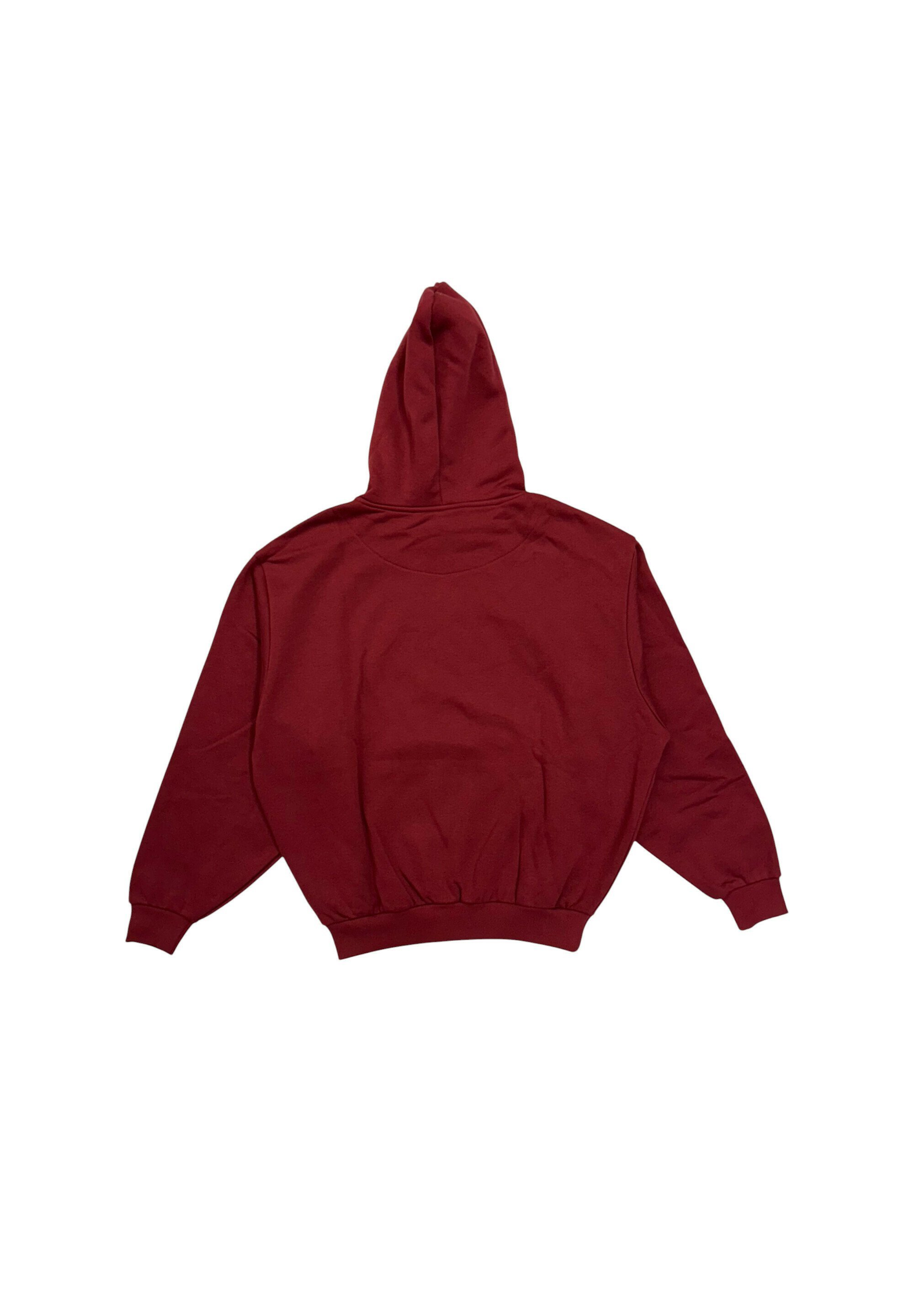 Felpa con cappuccio Karl Kani SMALL SIGNATURE ESSENTIAL - rosso scuro