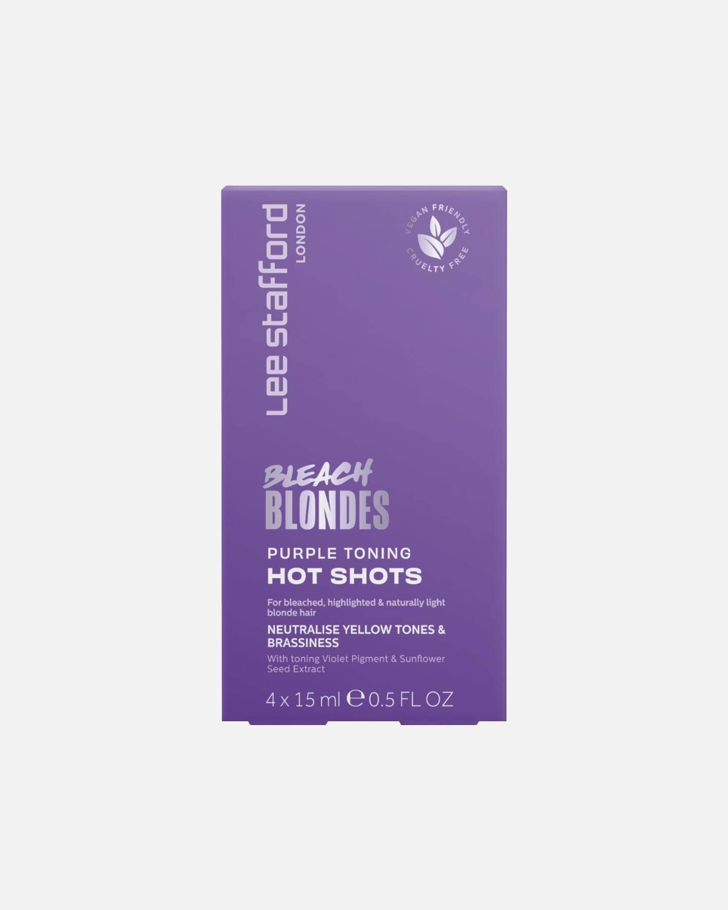 Lee Stafford nega za lase Purple Toning Hot Shot 4 x - 15 ml
