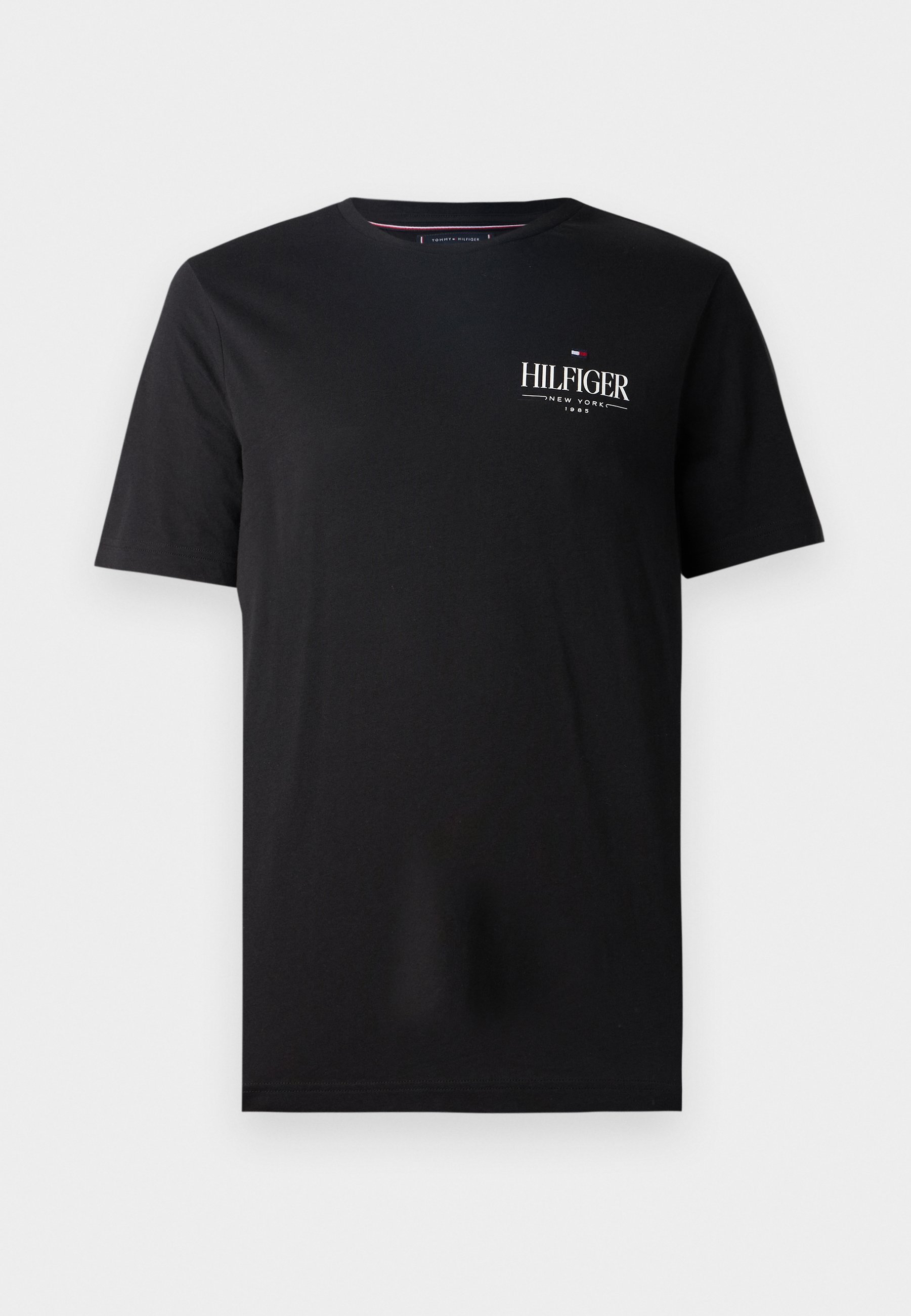 Tommy Hilfiger STACK TEE UNISEXE - T-shirt imprimé - noir