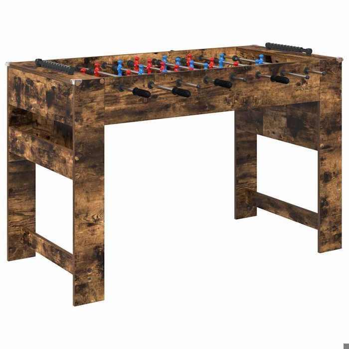 (IN DE AANBIEDING) Voetbaltafel - Gerookt eikenhout 125 x 60,5 x 80 cm @FR6219195