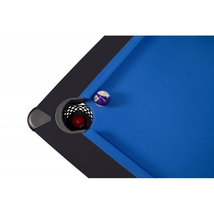 Billard Américain Harmony 6Ft - 206,5 x 116,5 x 80 cm avec Accessoires -Tapis Bleu